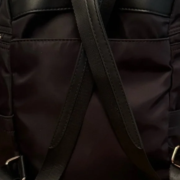 Miztique Sienna Nylon Convertible Backpack In Black - Picture 9 of 11